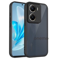 For vivo V29e (India) 5G V 29e Phone Case Matte Frosted Clear Translucent Soft Silicone Edges Protec