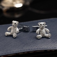 Portare Amore  客製化刻字 泰迪熊袖扣 父親節禮物