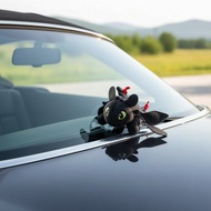 Toothless dragon doll for car, helmet, and roof skylight - unique auto accessories  Anak patung naga
