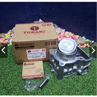 TOBAKI BLOCK RACING=>>FZ150I / LC135 57MM (SET FZ BLOCK + FORGED PISTON 57MM (DOME) )