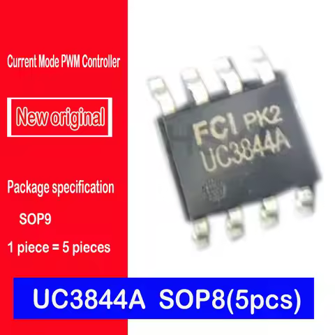 The new original spot UC3844A UC3844 UC3844A SMD fixed frequency current mode controller (5PCS)