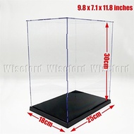 Acrylic Assembly Display Case/Box (9.8x7.1x11.8 Inches) Perspex Dustproof ShowCase For 1:6/1:8 Action Figures 1:100 Gundam Trophy