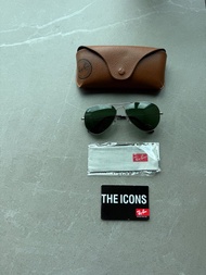 Ray Ban The Icons series Classic Retro Aviator Top Gun Sunglasses Made in Italy 雷朋飛機師烏蠅墨綠鏡太陽眼鏡意大利製造合