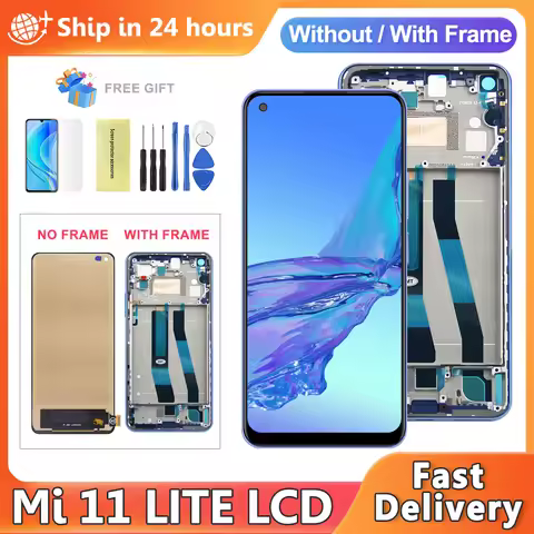TFT For Xiaomi Mi 11 Lite LCD Display Touch Screen Digitizer Assembly for Xiaomi Mi 11 Lite 5G M2101