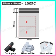 32x44cm 35x50cm 40x55cm Large Size Courier Bag Flyer Premium Grade White Matt Gloss Grey Packaging S