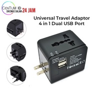 Universal Dual USB 2.0 Ports Travel Adapter US UK EUROPE ASIA EUROPE EUROPE EUROPE US Plug Travel Ad