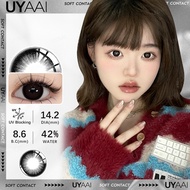 UYAAI x FRESHLADY 【มีค่าสายตา 0.00~-6.00】 1 คู่คอนแทคเลนส์สี  Coo รายเดือน ชุดคอนแทคเลนส์ รายเดือน ป