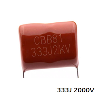 1PC CBB81 capacitance 333J 2KV 0.033uF 33nF high voltage thin film capacitance P20, CBB81 kemuatan 3