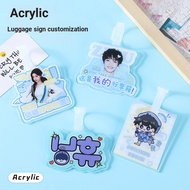 Acrylic Luggage Tag Custom Pendant Buckle Star Photo Luggage Pendant Work Tag Address Tag20251213