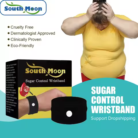 South Moon Sugar Control Wristband Tendon Sheath Health Care Cure Blood Glucose Balanced Diabetes Tr