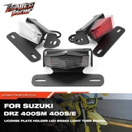 Lnse Plate Holder For SUZUKI DRZ 400S 400E DRZ400SM Motorcycle Fender Eliminator LED Brake Tail Ligh