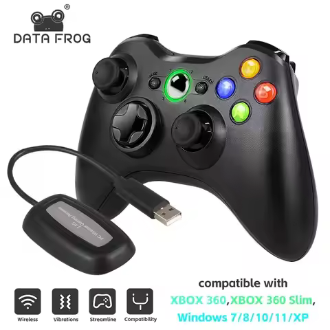 2.4G Wireless Gamepad Gaming Controller For Xbox 360/ 360 Slim/PC Video Game Consoles 3D Rocker Joys