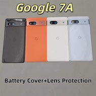 Original Back Glass Cover For Google Pixel 7A 7 A G82U8 GWKK3 Battery Case Replace Rear Door Housing