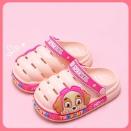 PAW Patrol 2023 New Children's Sandals Boys and Girls Breathable Non-Slip Closed Toe Hole Shoes Kids Beach Slippers