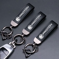 Proton Car Keychain High Grade Leather High Quality Key Chain For wira Persona X50 Saga vvt Waja X70 Iriz Exora Accessories