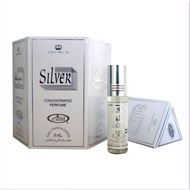 SILVER Al Rehab 6x6 ml (6 pcs/box)Roll-on Perfume