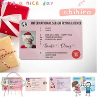 CHIHIRO Flying Licence Children Creative Plastic Card Christmas Tree Decorations Kids Gift Sleigh Licence