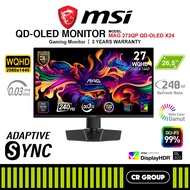 MSI MAG 273QP QD-OLED X24 26.5-inch WQHD 240Hz Gaming Monitor (3Yrs MSI Warranty)