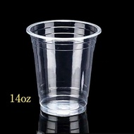 PLASTIC CUPS 12 oz 14 oz 16 oz DISPOSABLE PLASTIC CUPS FLAT PLASTIC CUPS (50 pcs)