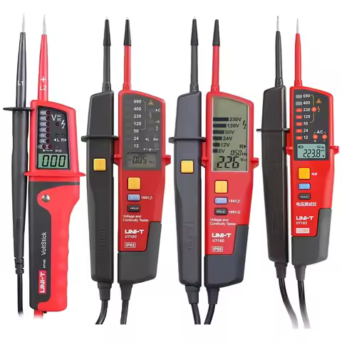 UNI-T Voltage Testers UT18C UT18D UT15C Phase Sequence Continuity Voltage Detector LCD Display Auto 