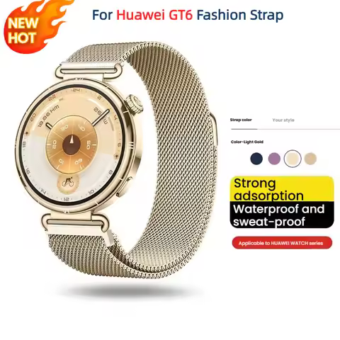 18mm Milanese Loop For Huawei Watch GT 6 41mm Magnetic Strap Fashion Wristband Huawei Watch GT6 GT5 