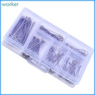 Wor* Long Shank Fishing Hook Saltwater Fishing Tackle Accessories Aberdeen Hook for Trout Barbed Fis