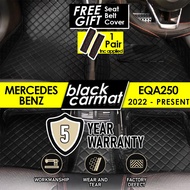 MERZ BENZ EQA250 2022 2023 2024 2025 Premium 6D PU Leather Car Carpet Full Side Protection Car Mat K