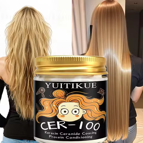Keratin Ceramide Protein Hair Mask YUITIKUE CER-100 Hydrating Softening Frizzy Damaged Hair Daily Ha