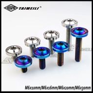 1pcs/titanium alloy butterfly umbrella head screw M6x15mmM6x16mmM6x20mmM6x30mm locomotive housing Sc