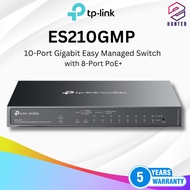 TP-Link Omada ES210GMP 10-Port Gigabit Easy Managed Switch with 8-Port PoE+
