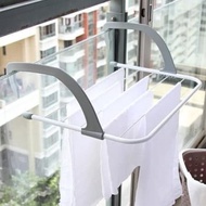 Hanging Balcony Drying Rack Multipurpose Balcony Hanger