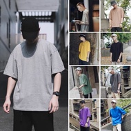 Lite Basic Solid Tee: Unisex Streetwear Round Neck Plain Tshirt -160 grams 100% Cotton