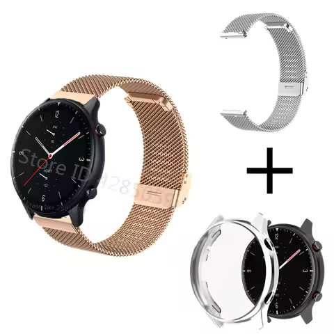 TPU Protective Cover Case+Metal strap For Amazfit GTR 2/2e Replacement Smart Watch For Xiaomi Huami 