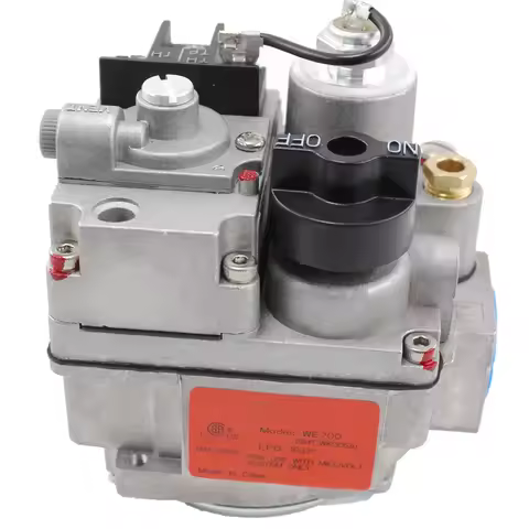 Gas Fryer Parts LPG Commercial Kitchen Replacement Fryer Parts 3/4" Thermostat Control Valve（Liquefi