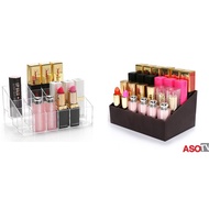 24 Trapezoid Makeup Lipstick Holder Cosmetic Box Tempat Letak Barang Makeup Rak Bekas Alat Mekap Lip
