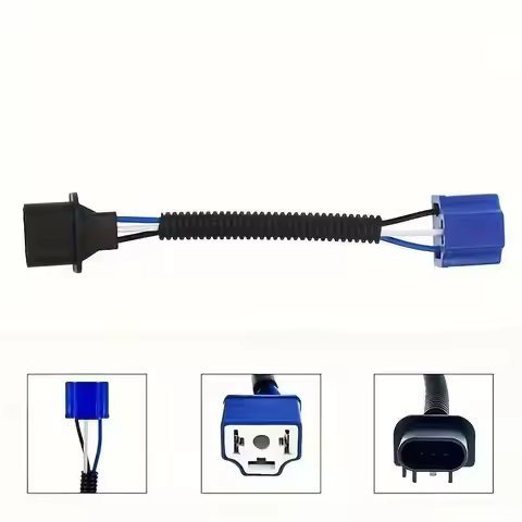 2PCS H4 Female To H13 Male Adapter LED Headlight Plug Conversion Cable-H13 To H4 Adapter For Car Lig