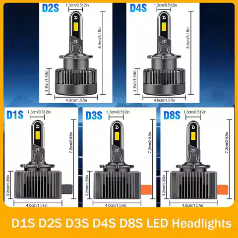 D1S D3S LED Headlight Bulbs D2S D4S D2R D4R D8S D8R CANBUS 80000LM High Power Car Led Lights Turbo C