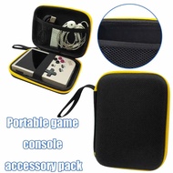 EVA Hard Case Portable Game Console Bag for Anbernic RG35XX for RG353V Handheld Game Player Black Case for Miyoo Mini Plus
