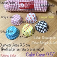[25 pcs] Paper Cup Cake Case 9.5 MOTIF Diameter Alas 4.3 cm / Cupcake