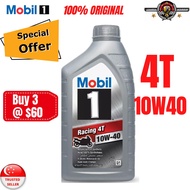 Mobil 1 Racing 4T Fully Synthetic 10W40 Engine Oil (1L)
