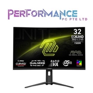 MSI MAG 321CUPDF 32 INCH Curved 1500R FHD@320Hz | UHD@160Hz GAMING MONITOR (3 YEARS WARRANTY BY CORB