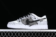 Nike Dunk Low 腰果花涂鴉 縫牛仔布不對稱解構 SB綁帶低幫休閑板鞋 DJ6188-101