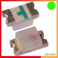 [100 Pieces]- Green LED 0603 Transparent SMD Stickers Shop
