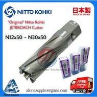 Genuine "Nitto Kohki Jetbroach Cutter" Size N12x50 ~ N30x50 ,"Made in Japan" Length Plate Thickness 