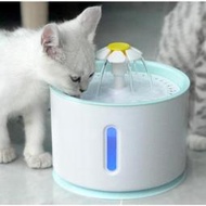 寵物小花飲水器 花朵自動飲水器 LED自動斷電 過濾活氧喝水器 電動噴泉飲水機 智能飲水機 寵物飲水機