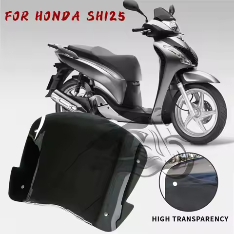 Clear / Black Motorcycle Windscreen Windshield Fit For Honda SH125 SH150 SH150i SH125i 2017 2018 201