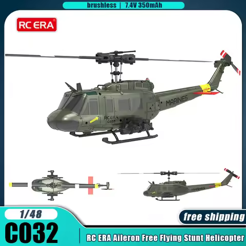 RC ERA C032 UH-1 RC Helicopter Brushless 6axis Gyro Sentinel Simulation UH1 2.4G RC Plane 4CH Remote