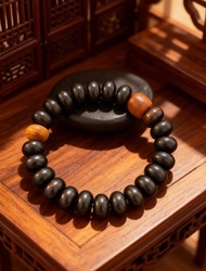 Crystal.EAA 設計款水晶手鏈 檀木幽光 黑檀 崖柏木