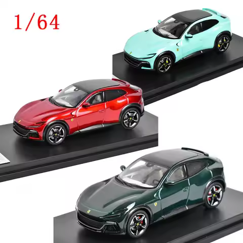 Diecast Model Car Funny Model 1/64 Ferrari Purosangue V12 SUV FUV Car ModeI Ferrari Play Vehicles Or