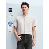 HLA/Hailan House Light Business Fashion Oxford Short-Sleeved Casual Shirt 25 Spring Summer New Print